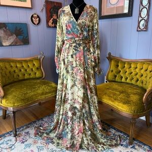 Meghan Los Angeles Bohemian Tie Dye Maxi Dress Size Small/Medium